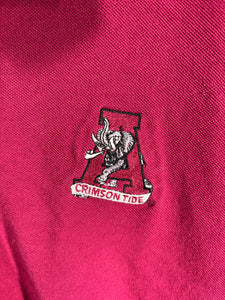 Vintage Alabama Crimson Long Sleeve Polo Shirt XXL 2XL