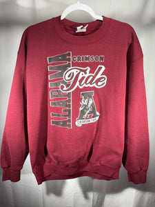 Vintage Alabama Crimson Crewneck Sweatshirt Small