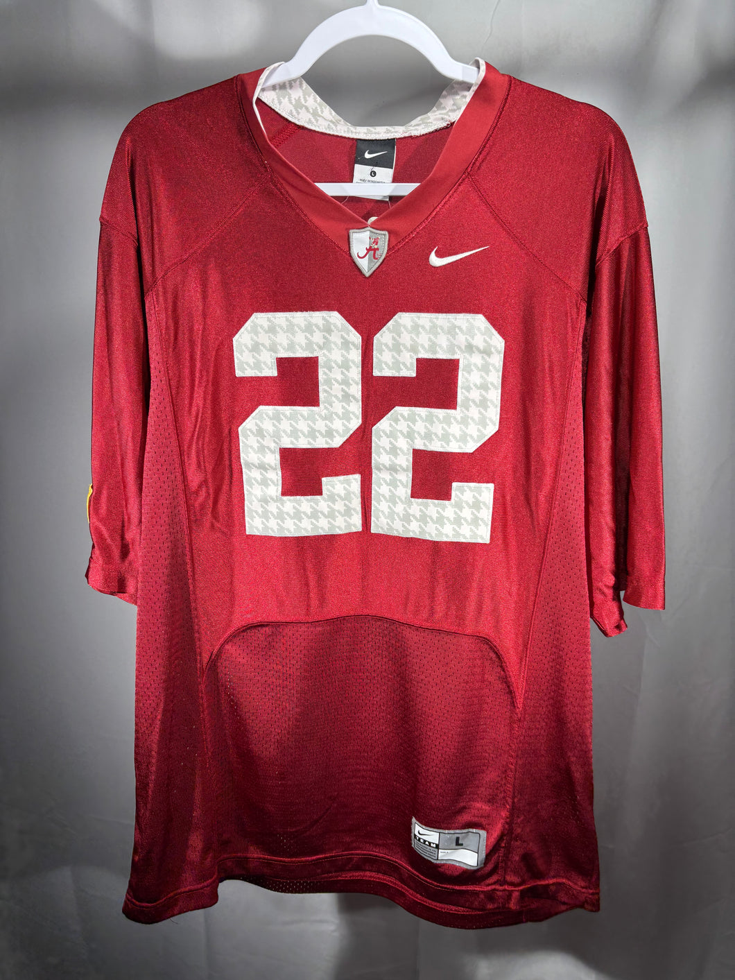 Mark Ingram Rare Nike Combat Series Houndstooth Crimson Jersey Large