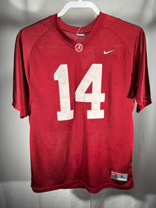Alabama Nike #14 Football Jersey Youth Large