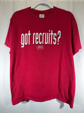 Load image into Gallery viewer, "Got Recruits?" Crimson T-Shirt Medium
