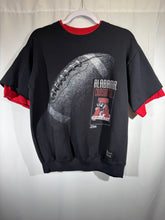 Load image into Gallery viewer, Vintage Alabama X Front Row Black/Red Short Sleeve Sweatshirt Small
