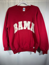 Load image into Gallery viewer, Vintage Bama X Russell Crimson Spellout Crewneck Sweatshirt Small
