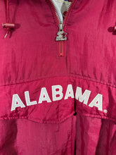 Load image into Gallery viewer, Vintage Alabama X Starter Crimson/Grey/White Puffer Jacket Half Zip Large
