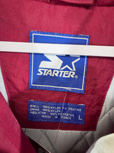Load image into Gallery viewer, Vintage Alabama X Starter Crimson/Grey/White Puffer Jacket Half Zip Large
