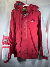 Load image into Gallery viewer, Vintage Alabama X Starter Crimson/Grey/White Puffer Jacket Large
