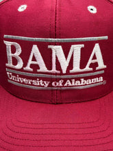 Load image into Gallery viewer, Vintage Bama X The Game Split Bar Crimson Snapback Hat
