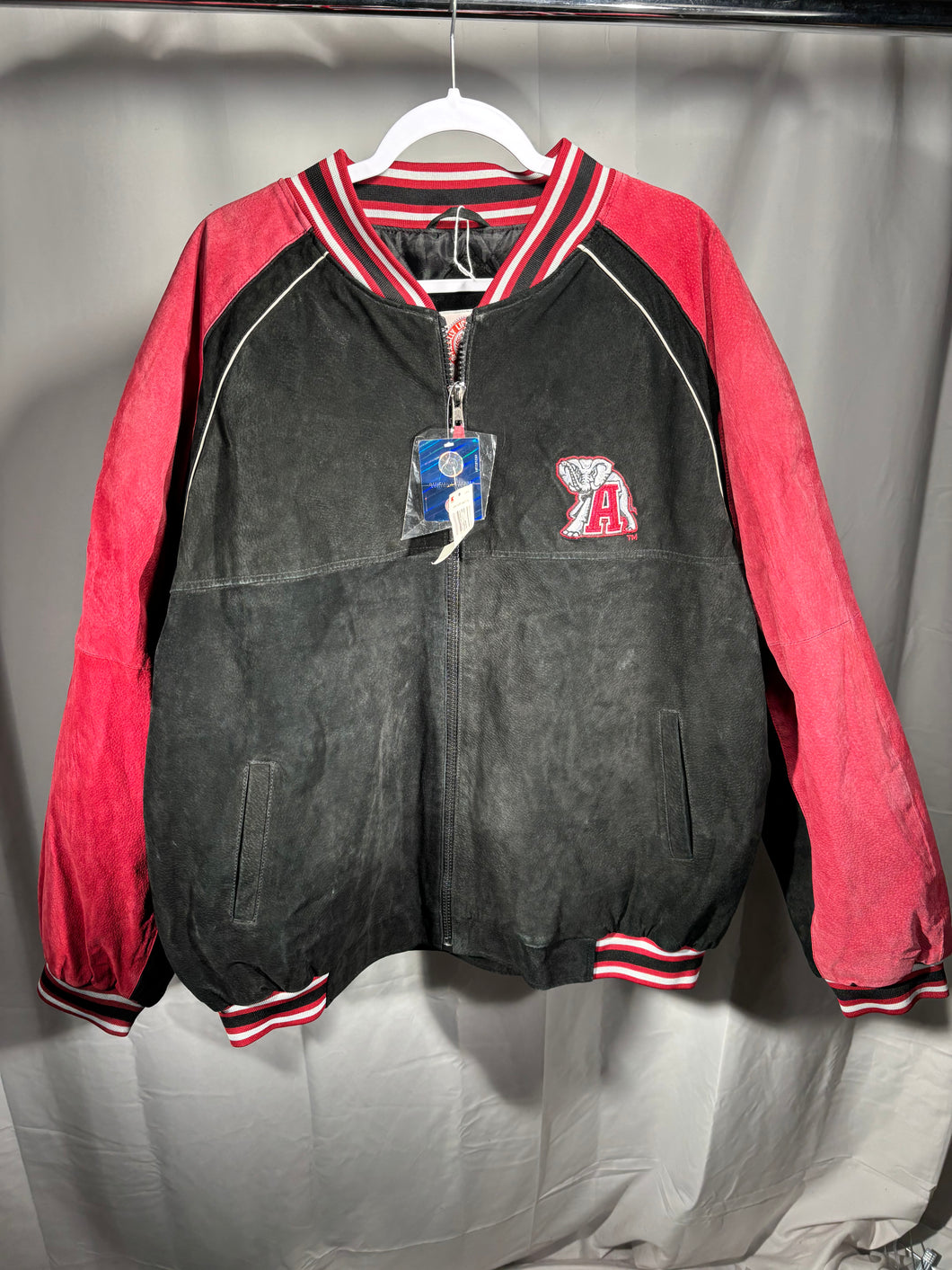 Vintage Alabama Crimson/Black Suede Jacket XXL 2XL