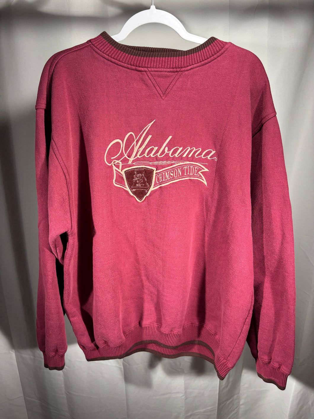 Vintage Alabama Crimson Tide Embroidered Crewneck Sweatshirt XL