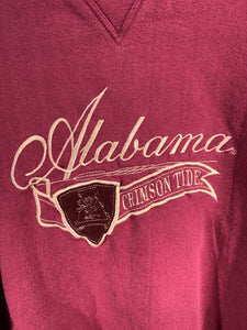Vintage Alabama Crimson Tide Embroidered Crewneck Sweatshirt XL