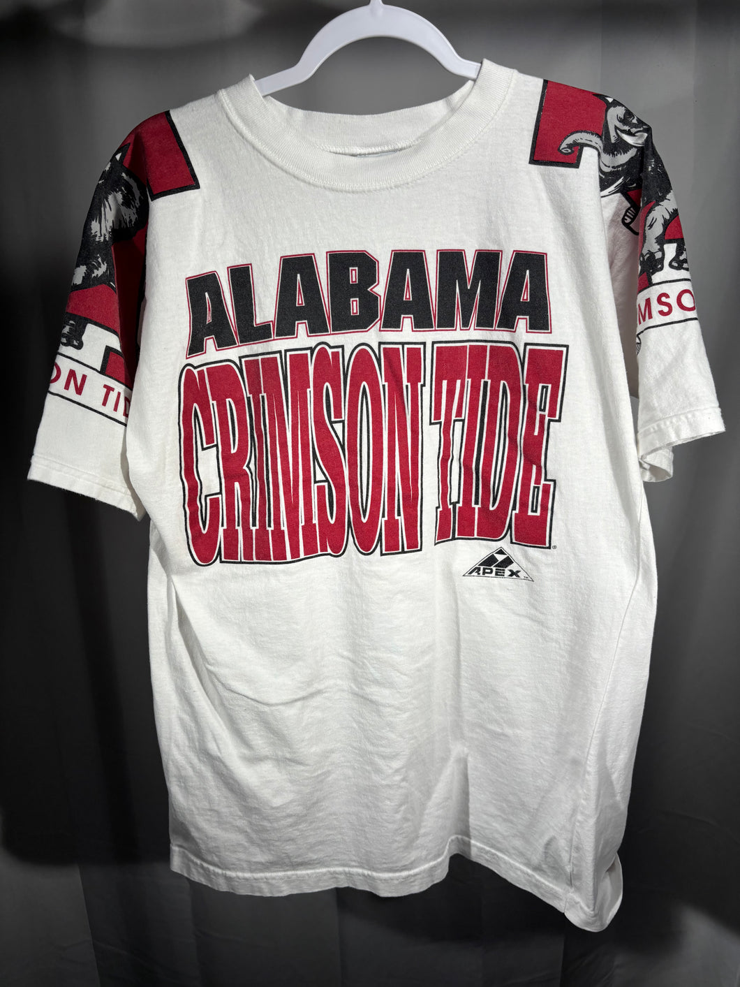 Vintage Alabama X Apex Rare White T-Shirt Large
