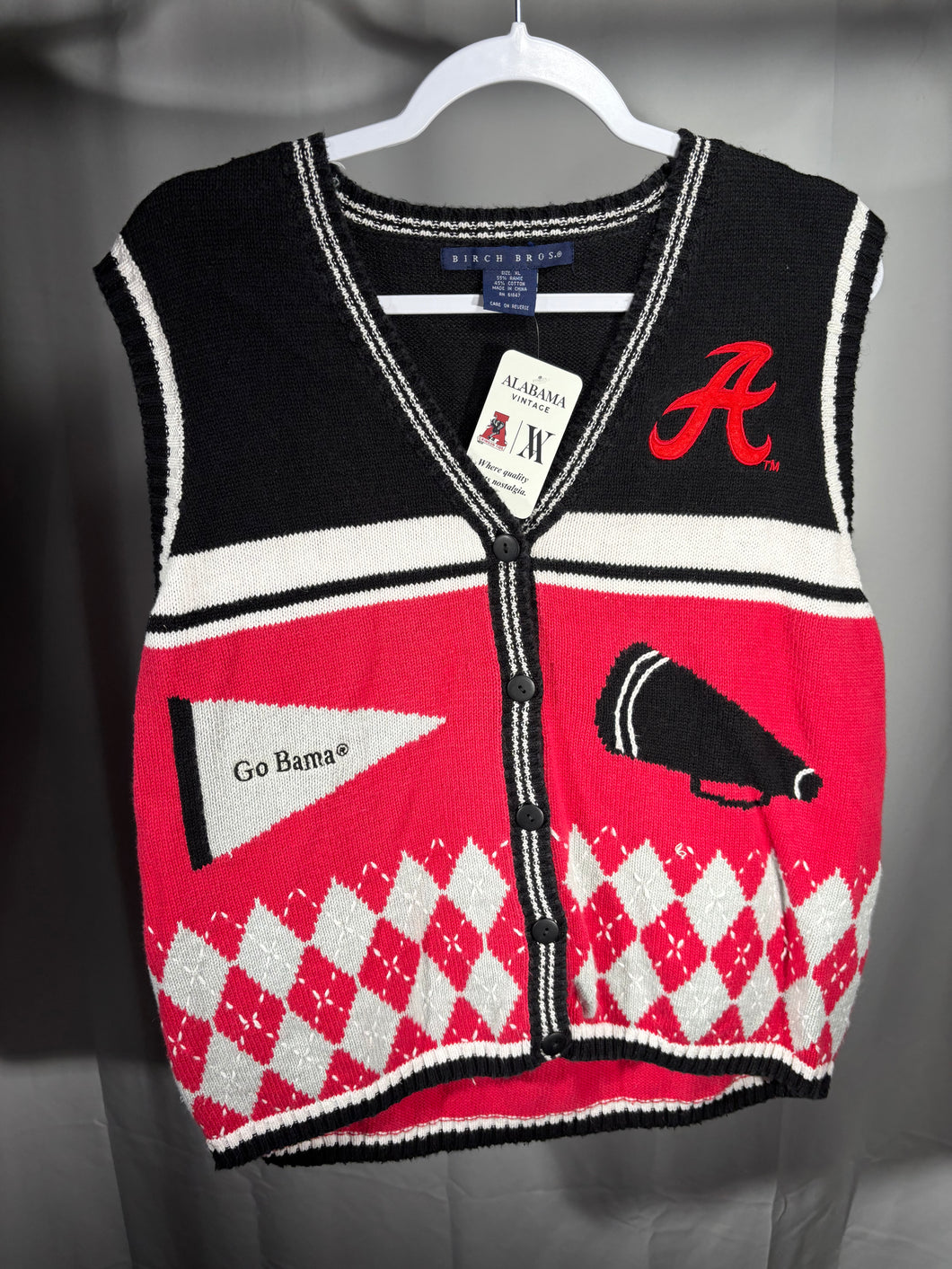 Vintage Alabama Sleeveless Sweater Vest Women's Large