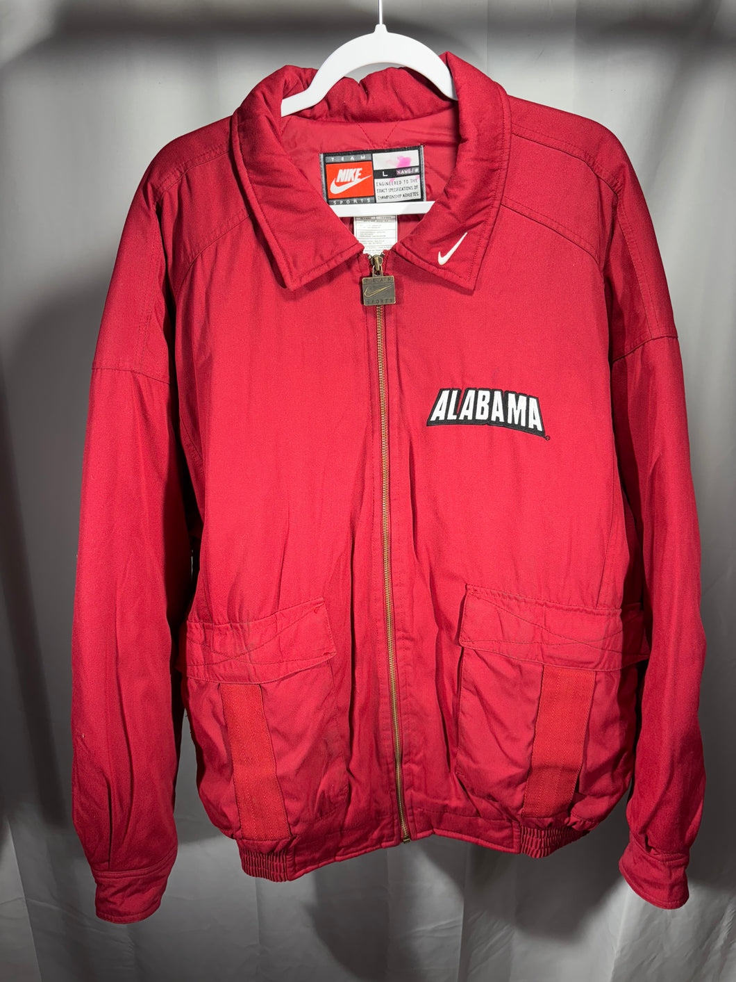 Vintage Alabama X Nike Zip Up Jacket Large