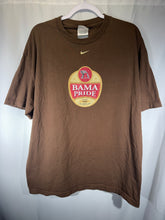 Load image into Gallery viewer, Vintage Bama Pride X Nike Brown T-Shirt Large
