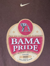 Load image into Gallery viewer, Vintage Bama Pride X Nike Brown T-Shirt Large
