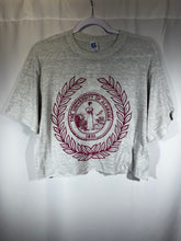 Load image into Gallery viewer, Vintage Bama X Russell Crest Grey Cropped Shirt Boxy Medium
