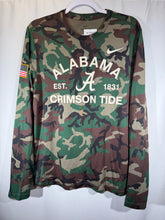 Load image into Gallery viewer, Alabama X Nike Team Issued Camo Long Sleeve Medium

