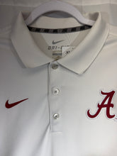 Load image into Gallery viewer, CFP Alabama X Nike Team Issued Cotton Bowl White/Grey Polo Large
