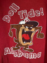 Load image into Gallery viewer, 1986 Warner Bros X Alabama Rare Taz Crimson T-Shirt Large
