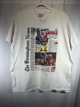 Load image into Gallery viewer, 1992 National Champs Birmingham Newspaper White T-Shirt Medium
