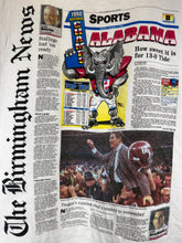 Load image into Gallery viewer, 1992 National Champs Birmingham Newspaper White T-Shirt Medium
