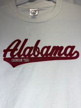 Load image into Gallery viewer, Alabama X Delta White Spellout Embroidered T-Shirt Medium
