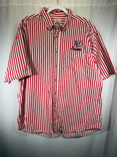 Load image into Gallery viewer, Vintage Alabama X Spike Sports Striped Button Down Short Sleeve Shirt XL
