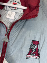 Load image into Gallery viewer, Vintage Alabama X Red Oak Striped Windbreaker Jacket Large
