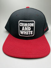 Load image into Gallery viewer, Alabama X Nike Team Issued Black/Red Two Tone Flatbill Snapback Hat
