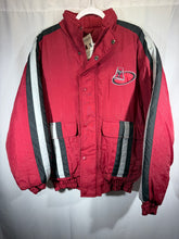 Load image into Gallery viewer, Vintage Alabama X Logo Athletic Crimson Puffer Jacket Large
