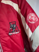 Load image into Gallery viewer, Vintage Alabama X Pro Player Crimson Striped Puffer Jacket Large
