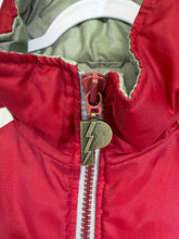 Load image into Gallery viewer, Vintage Alabama X Pro Player Crimson Striped Puffer Jacket Large
