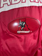 Load image into Gallery viewer, Vintage Alabama X Pro Player Crimson Striped Puffer Jacket Large
