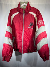 Load image into Gallery viewer, Vintage Alabama X Pro Player Crimson Striped Puffer Jacket Large
