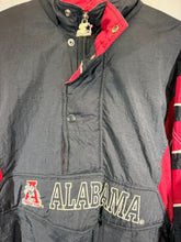 Load image into Gallery viewer, Vintage Alabama X Starter Black Half Zip Puffer Pullover XL
