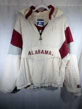 Load image into Gallery viewer, Vintage Alabama X Starter White Half Zip Puffer Pullover Large
