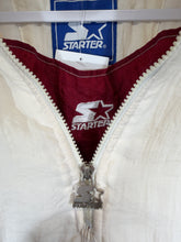 Load image into Gallery viewer, Vintage Alabama X Starter White Half Zip Puffer Pullover Large
