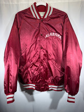 Load image into Gallery viewer, Vintage Alabama X DeLong Crimson Satin Bomber Jacket L/XL
