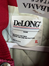 Load image into Gallery viewer, Vintage Alabama X DeLong Crimson Satin Bomber Jacket L/XL

