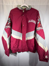 Load image into Gallery viewer, Vintage Alabama X Starter Crimson Zip Up Puffer Jacket Large
