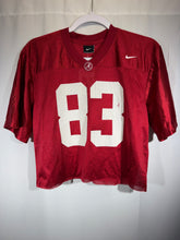 Load image into Gallery viewer, Alabama X Nike #83 Crimson Boxy Cropped Football Jersey Women's S/M
