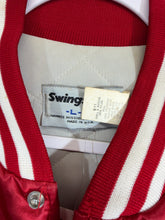 Load image into Gallery viewer, Vintage Alabama X Swingster Crimson Satin Bomber Jacket M/L
