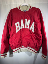 Load image into Gallery viewer, 1980's Alabama X Russell Crimson Bomber Windbreaker Half Zip Pullover Boxy Large
