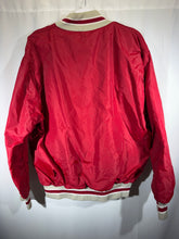 Load image into Gallery viewer, 1980's Alabama X Russell Crimson Bomber Windbreaker Half Zip Pullover Boxy Large
