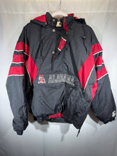 Load image into Gallery viewer, Vintage Alabama X Starter Black Half Zip Puffer Pullover Youth Medium
