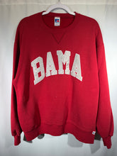 Load image into Gallery viewer, Vintage Bama X Russell Spellout Crimson Crewneck Sweatshirt Medium
