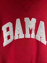 Load image into Gallery viewer, Vintage Bama X Russell Spellout Crimson Crewneck Sweatshirt Medium
