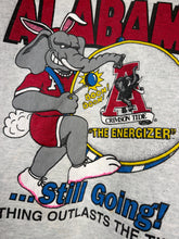 Load image into Gallery viewer, Vintage Alabama "The Energizer" Big Al Rare Grey Crewneck Sweatshirt Small
