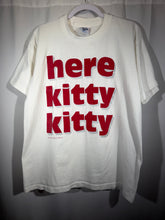 Load image into Gallery viewer, 1991 Iron Bowl White "Here Kitty Kitty" Game Day T-Shirt Medium
