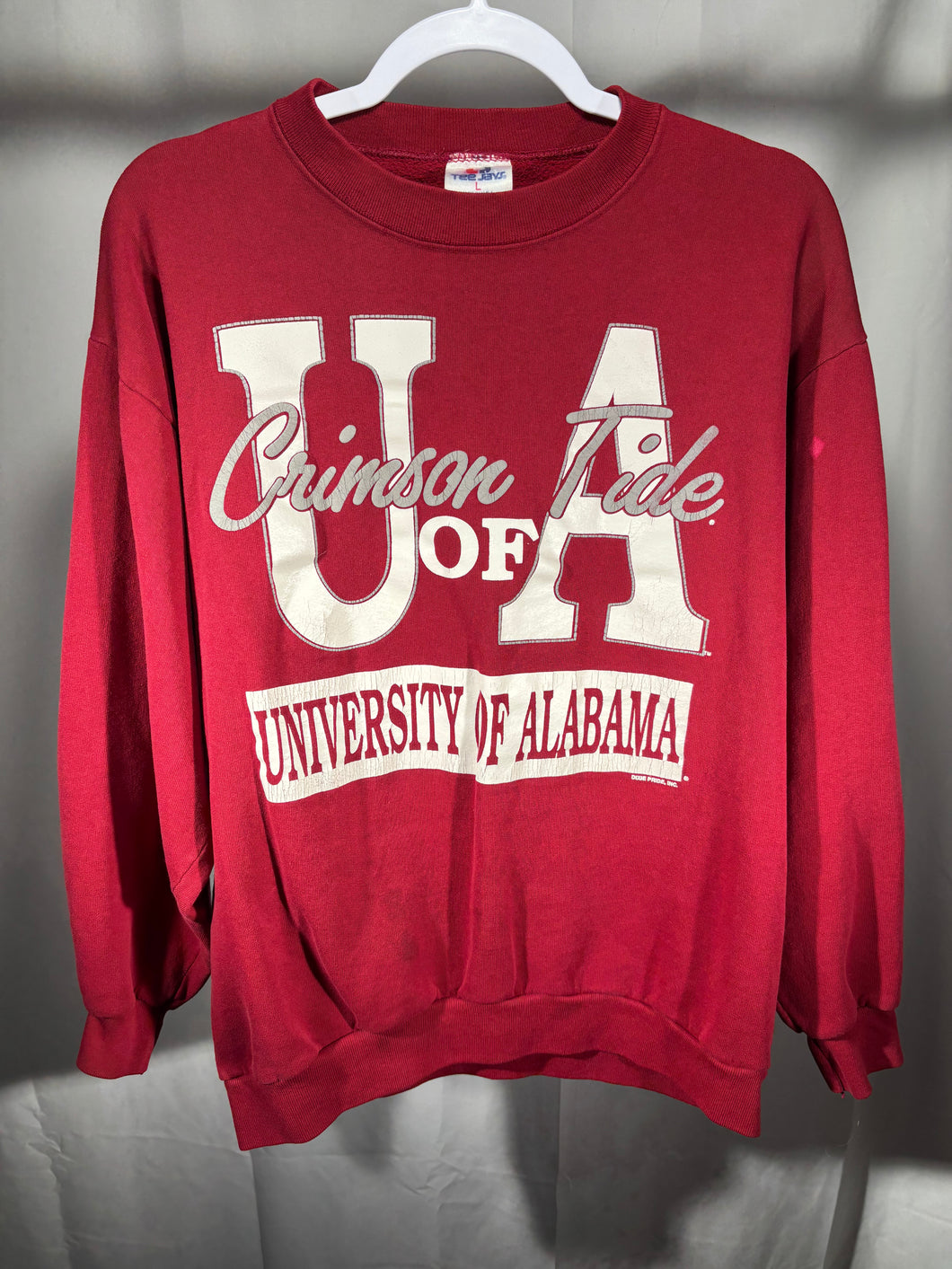 Vintage University of Alabama Crimson Crewneck Sweatshirt Medium